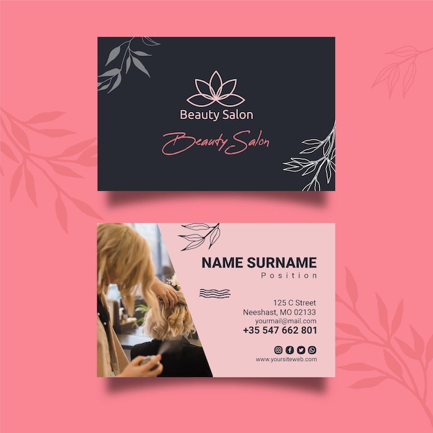 Double sided business card template