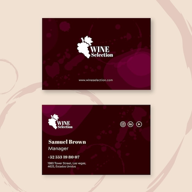 Double-sided business card