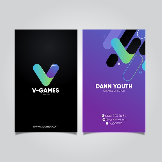 Double sided business card