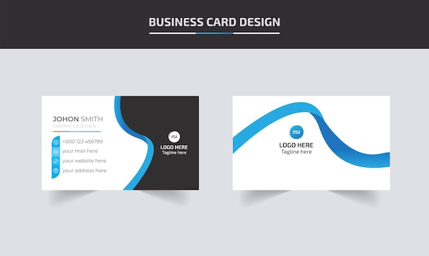 Double sided creative business card template Modern Creative And Clean Business Card Design Template