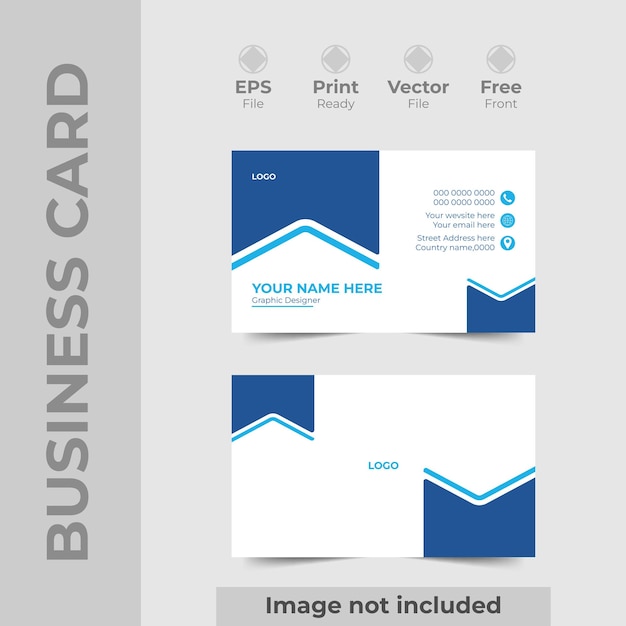 Double sided creative business card template and own design