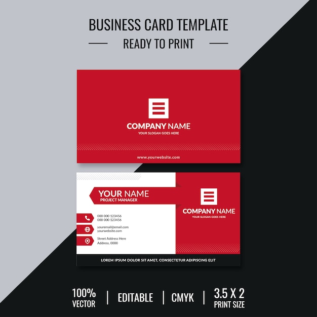 Double sided design business card