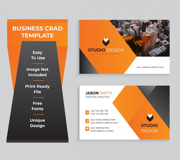 Double-sided Modern Business Card Template Design