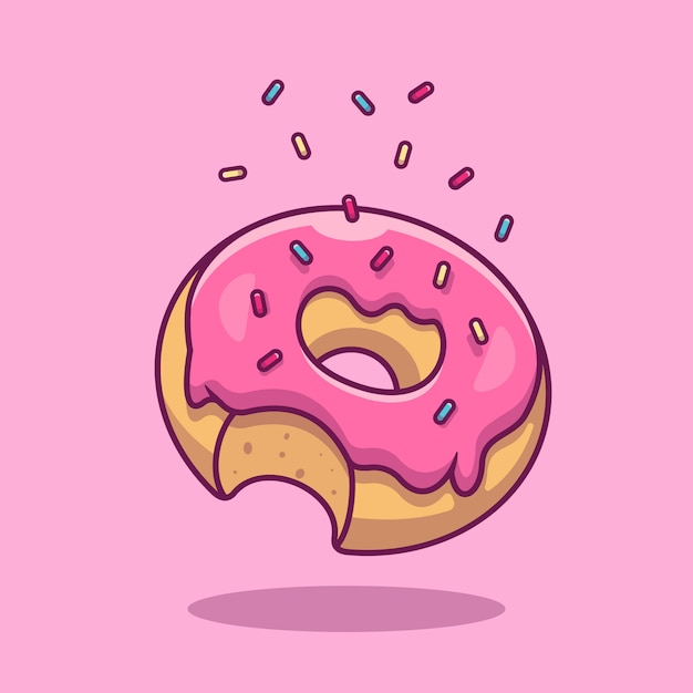 Doughnut  Icon . Fast Food  Collection. Food Icon  Isolated