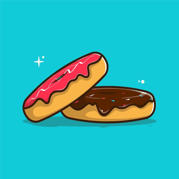 Doughnuts illustration.