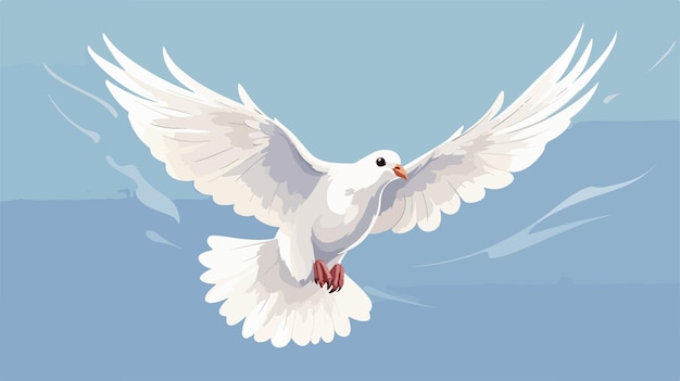 a dove flying in front of a blue background with the words  peace