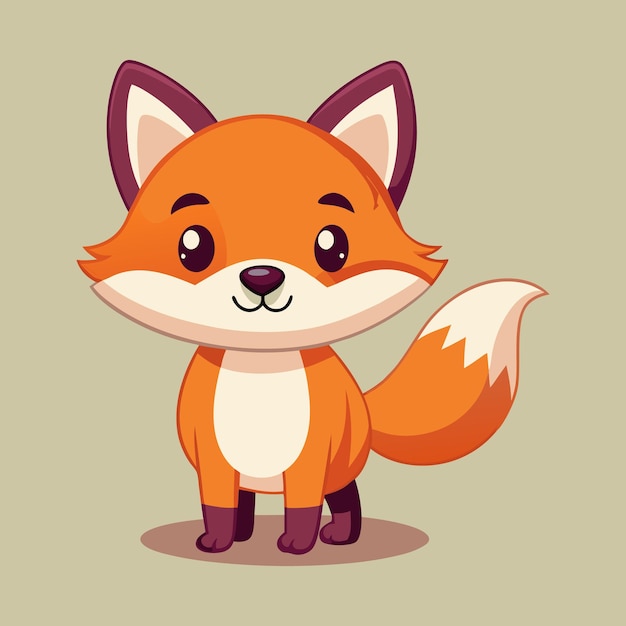 Download Cute Fox Standing Cartoon Vector Icon Illustration Eps File For Design