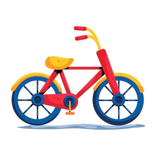 Download flat icon of bicycle