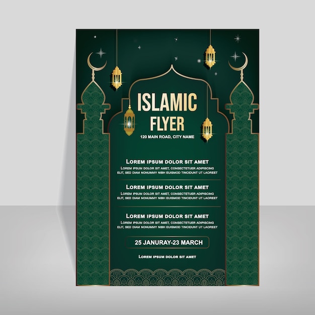 Download Islamic and Minar Flyer Design Vector Files