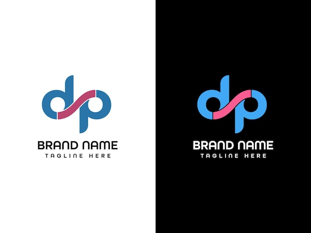 Vector dp letter logo design template