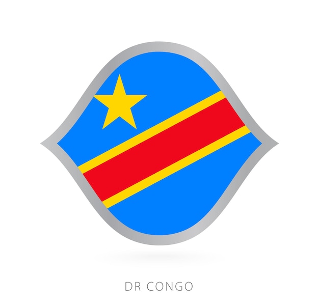 DR Congo national team flag in style for international basketball competitions