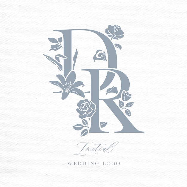 DR Initial Wedding logo