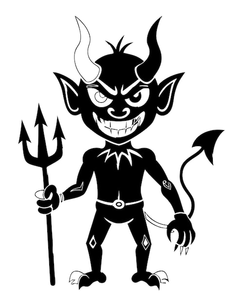 dracula devil silhouette illustration black and white