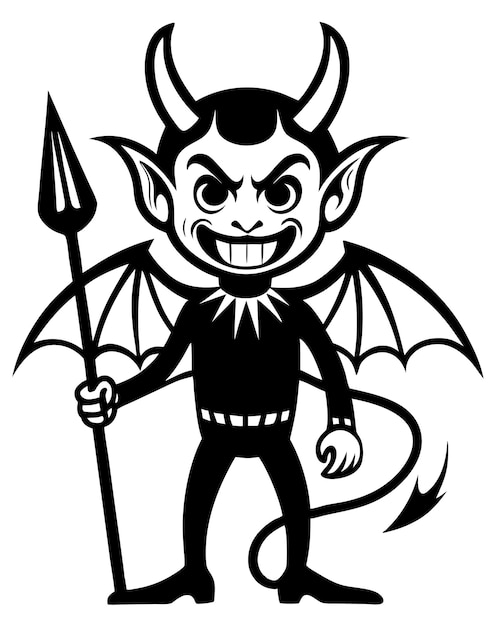 dracula devil silhouette illustration black and white