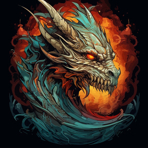 Dragon_artwork_Vector_Illustration