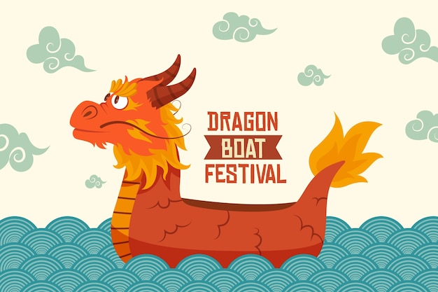 Dragon boat background