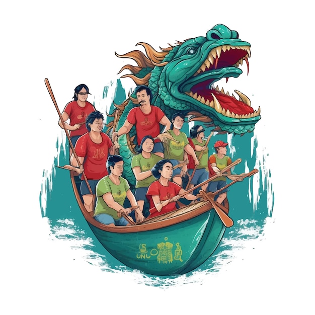 Dragon boat festival Vector Illustration