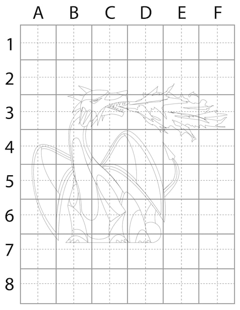 Dragon Drawing Page, How to Draw Dragons, Learn to Draw Dragons for Kids, Dragons Black and White, D