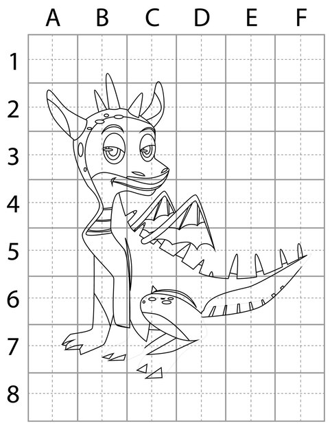 Vector dragon drawing page, how to draw dragons, learn to draw dragons for kids, dragons black and white, d