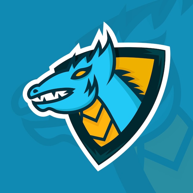 Dragon Esport Logo Illustration of dragon logo for esports team