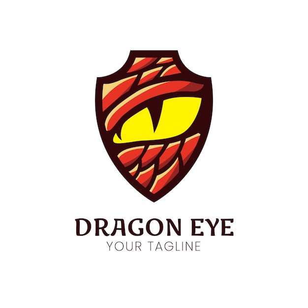 Dragon eye logo design