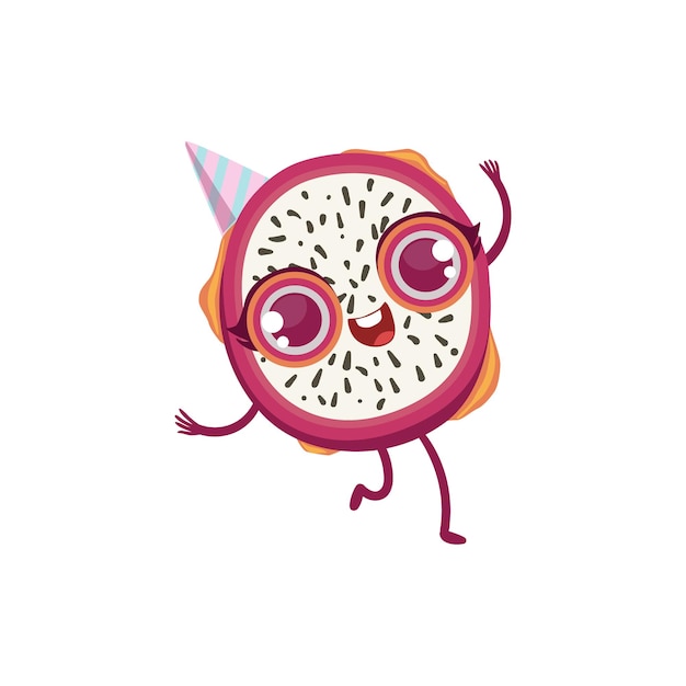 Dragon Fruit Girly Cartoon Character