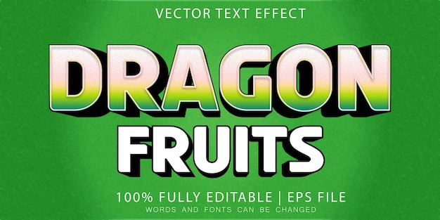 Dragon Fruit Text Effect