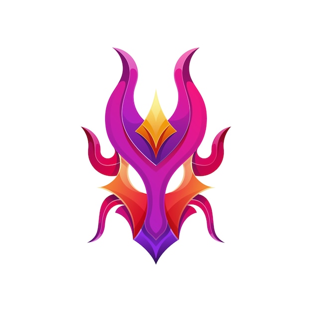 dragon head logo concept