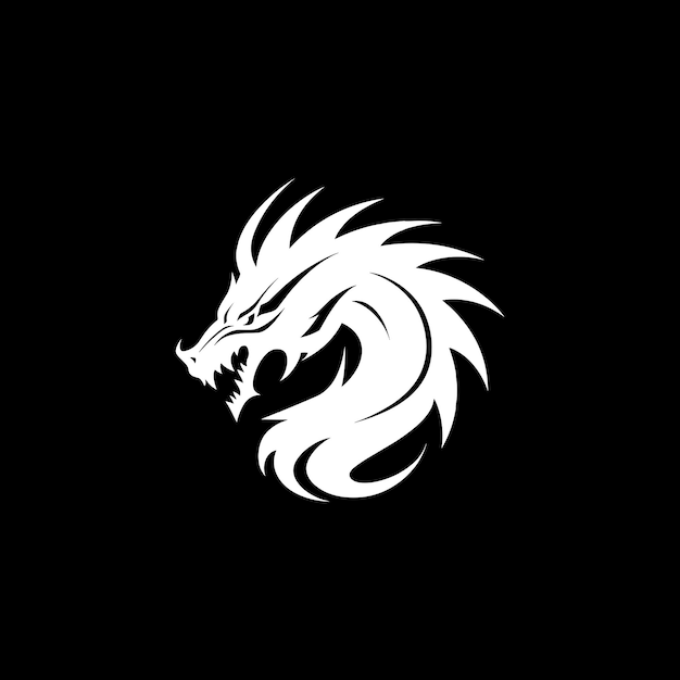 Dragon illustration e dragon logo