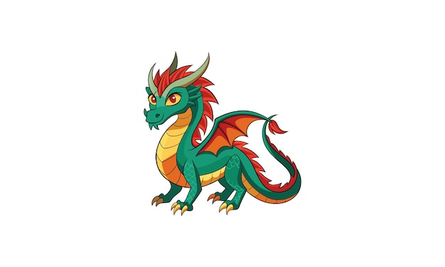 Dragon illustration Vector and Clipart