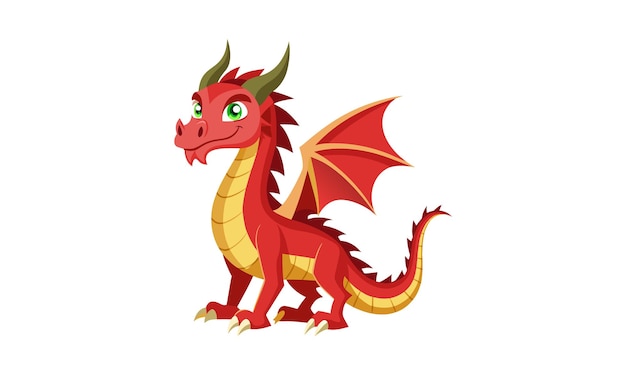 Dragon illustration Vector and Clipart