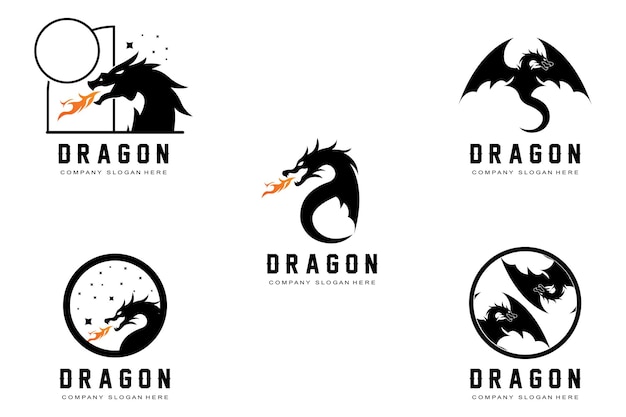 Dragon Logo Design Chinese belief legend animal illustration