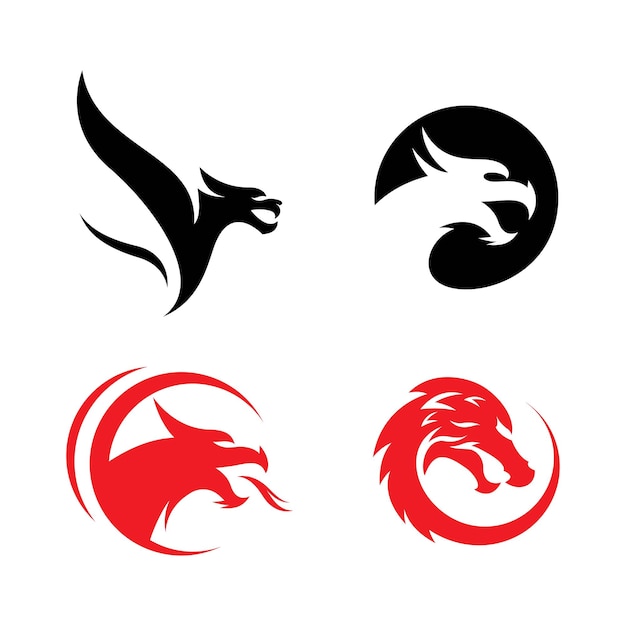 Dragon logo images illustration