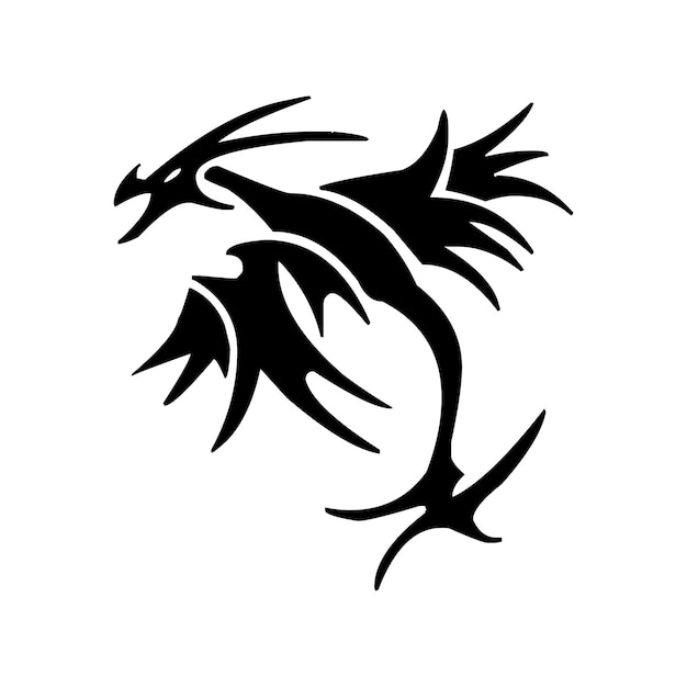 dragon logo vector