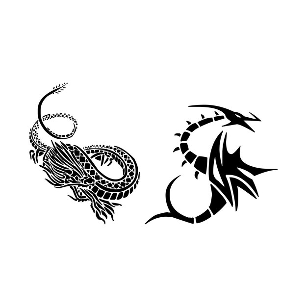 dragon logo vector