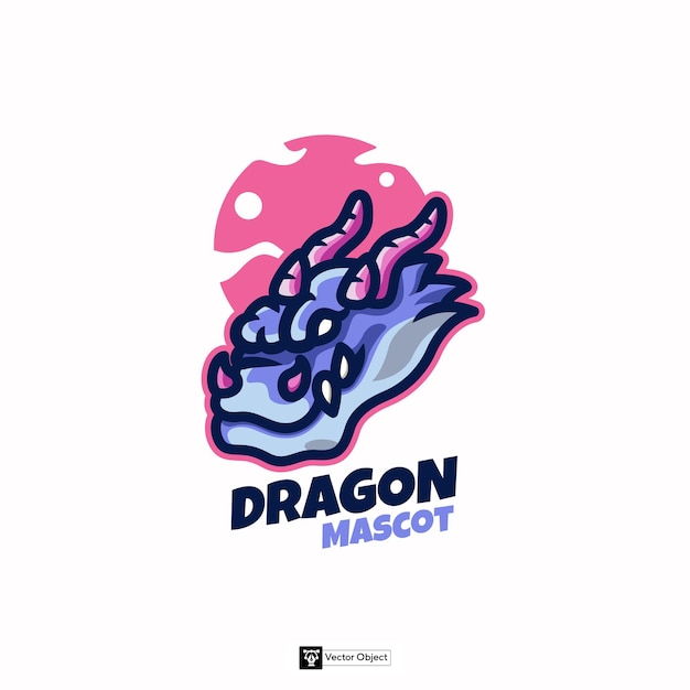 Vector dragon mascot logo