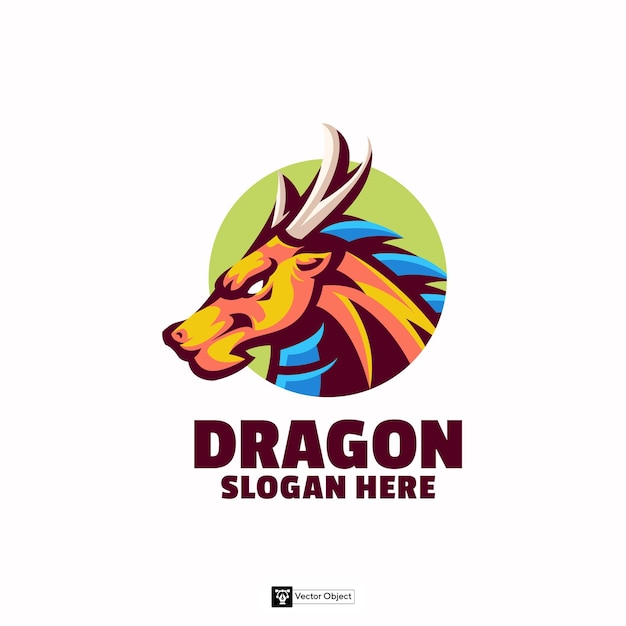 Vector dragon mascot logo