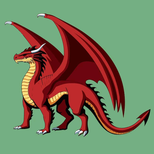 Dragon Red dragon illustration