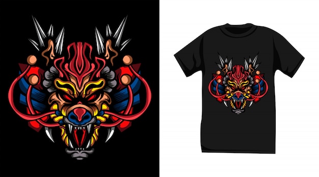 dragon t-shirt design  