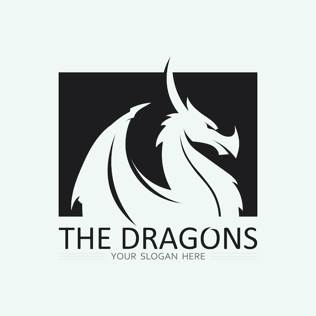 Dragon vector icon illustration