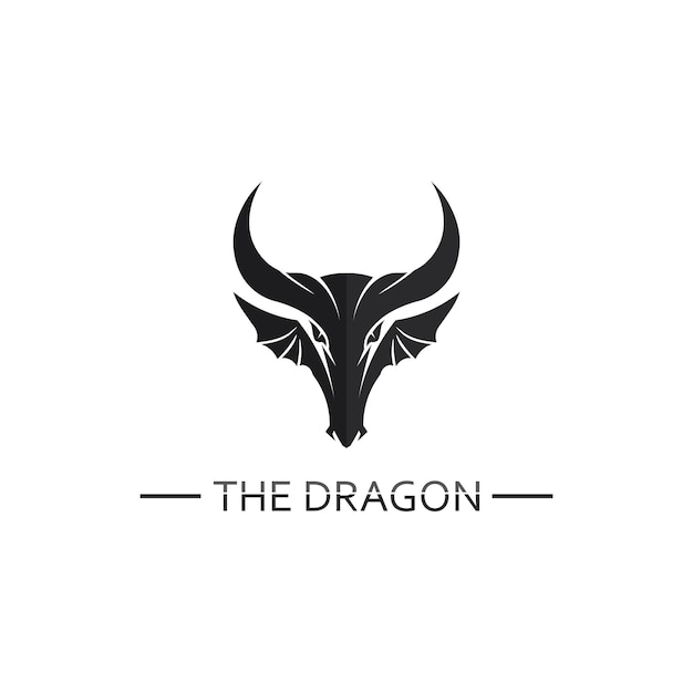 Dragon vector icon illustration