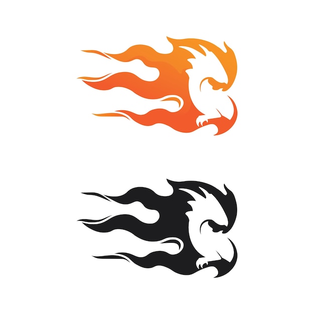 Dragon vector icon illustration