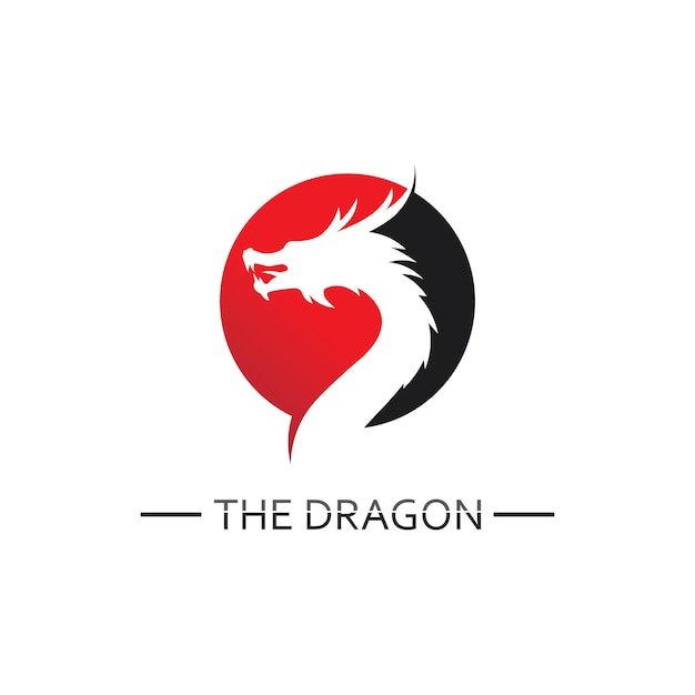 Dragon vector icon illustration