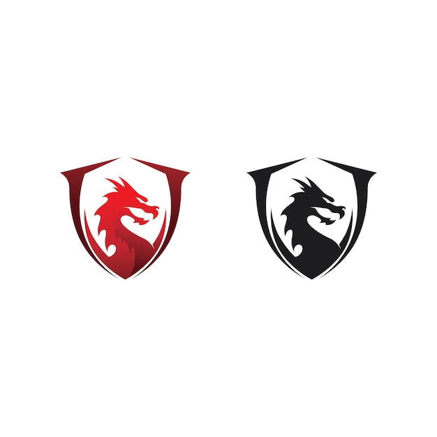 Dragon vector icon illustration