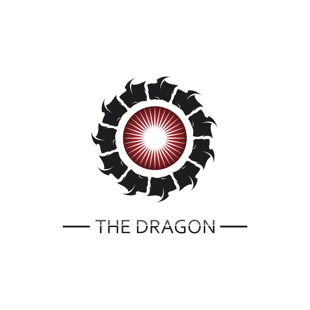 Dragon vector icon illustration