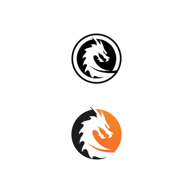 Dragon vector icon illustration