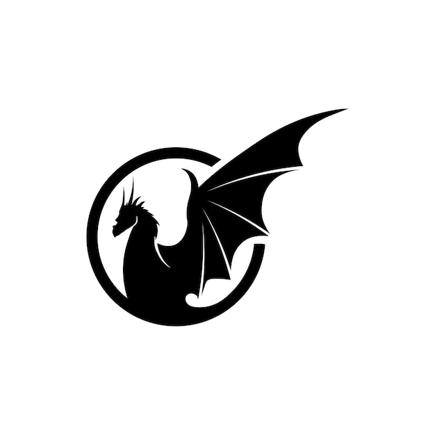 Dragon vector icon illustration