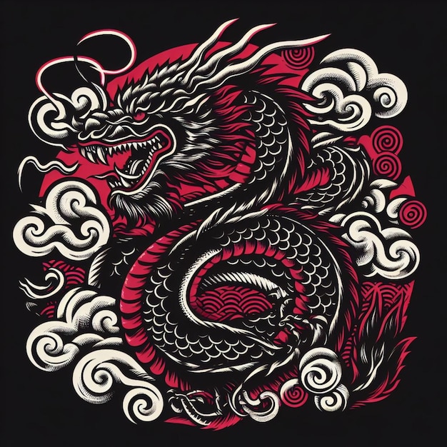 dragon vector illustration