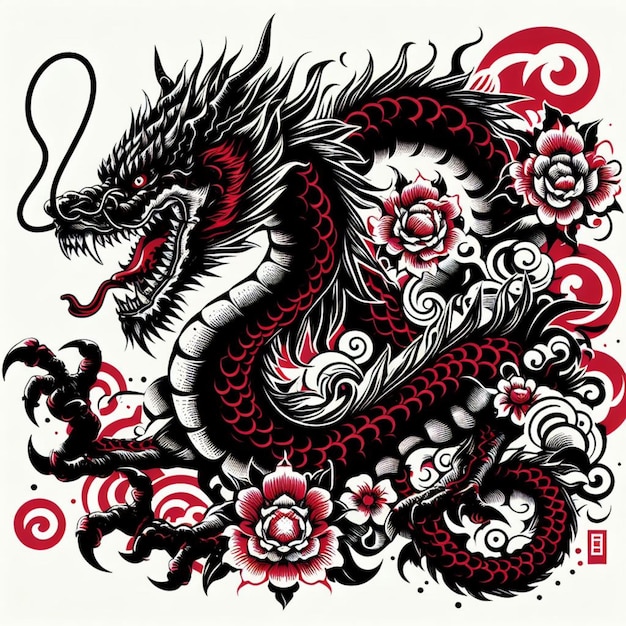 dragon vector illustration