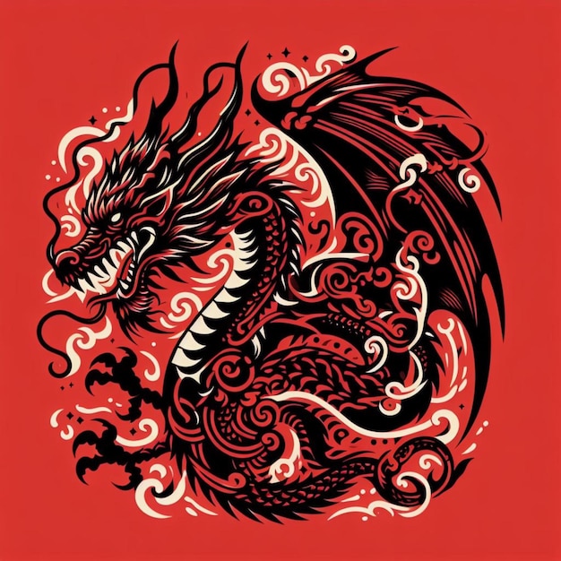 dragon vector illustration